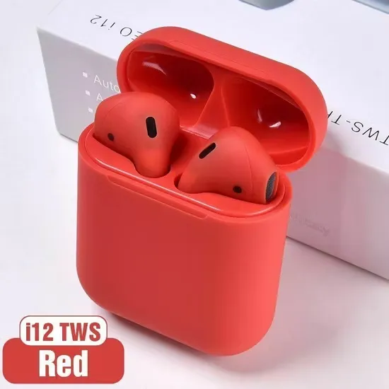 12 TWS Airpods original 5.0 Version 2021 With SENSOR TOUCH Eirpods High Quality Mini Universal Dual Pair Bluetooth Earbuds Sport Stereo With Charging box | Daraz.pk