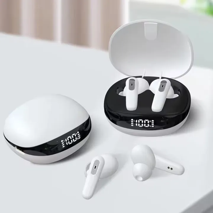 Airpod TWS 12 Black Mini Bluetooth Wireless Headset with Dual Bass, Pop-Up Feature & Charging Case for All Devices | Daraz.pk
